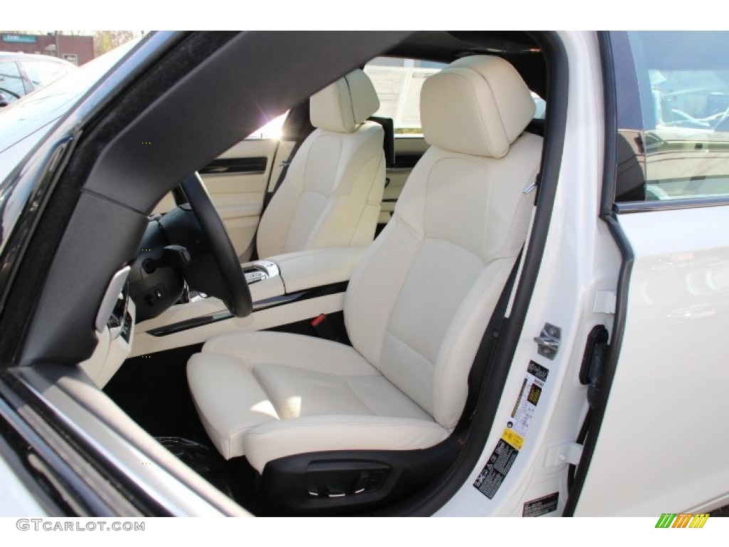 Individual Platinum/Black Interior 2013 BMW 7 Series 750Li xDrive Sedan Photo #92600180