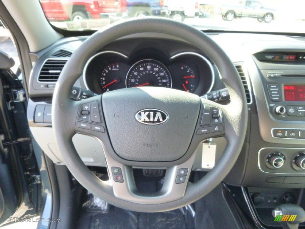 2015 Kia Sorento LX AWD Gray Steering Wheel Photo #92600336
