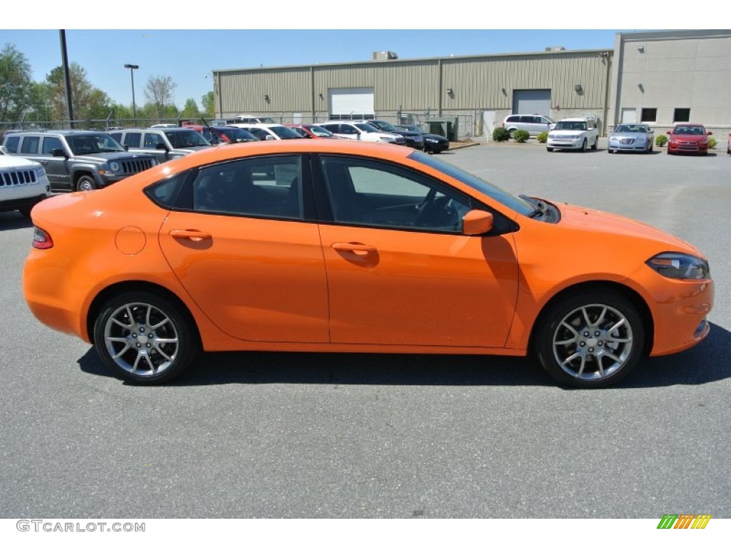 2014 Dart SXT - Header Orange / Black/Light Tungsten photo #6