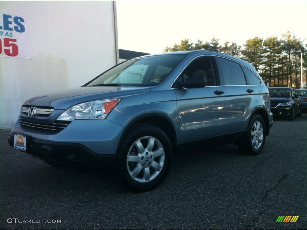 2008 CR-V EX 4WD - Glacier Blue Metallic / Gray photo #1