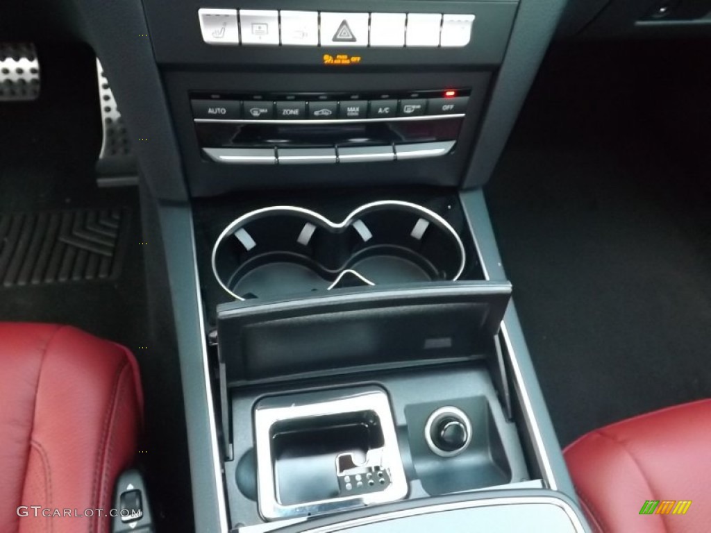 2014 E 350 4Matic Coupe - Paladium Silver Metallic / Red/Black photo #14