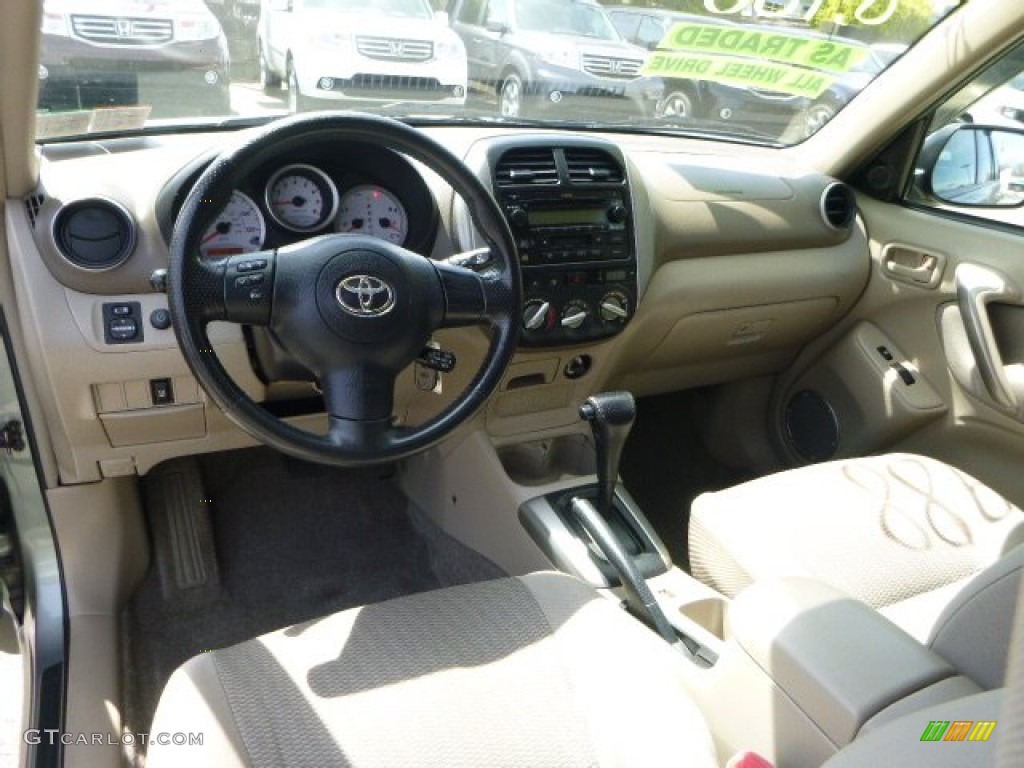 2004 RAV4 4WD - Everglade Green Metallic / Dark Charcoal photo #17