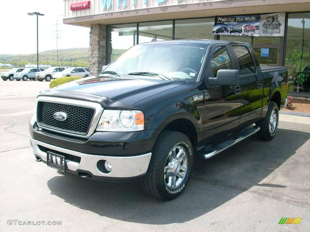 2006 F150 XLT SuperCrew 4x4 - Black / Medium/Dark Flint photo #1