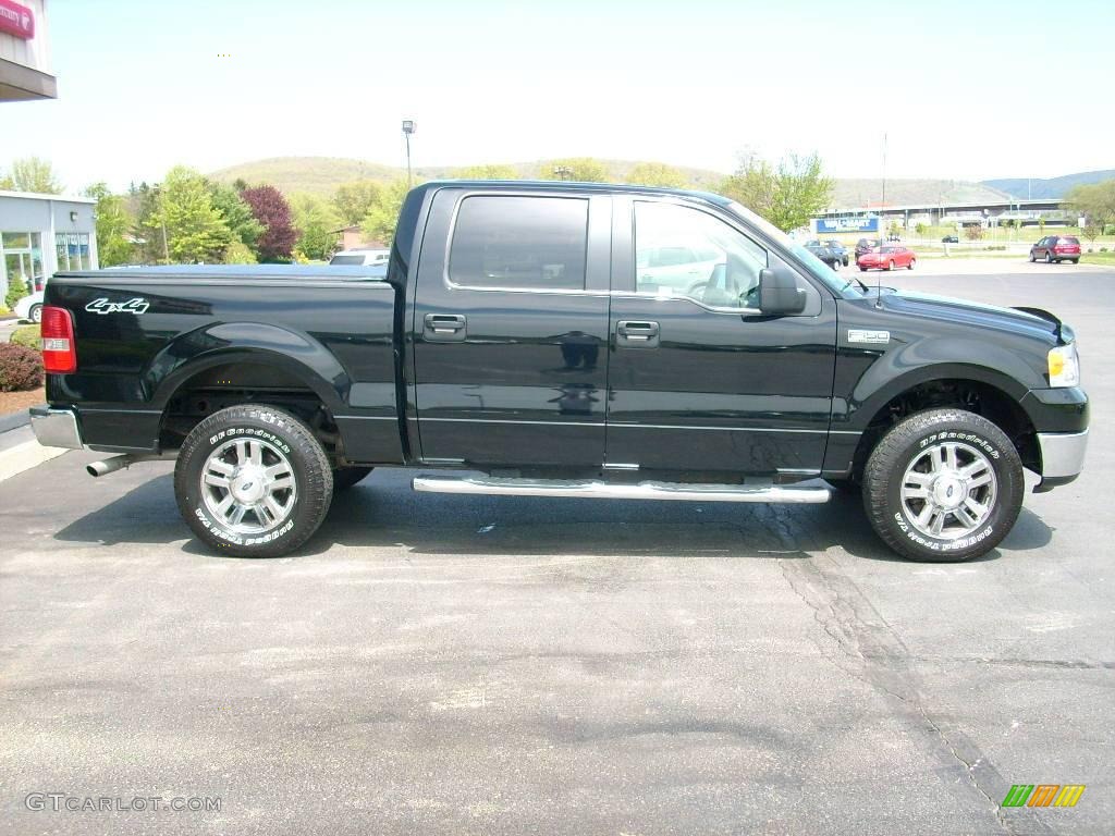 2006 F150 XLT SuperCrew 4x4 - Black / Medium/Dark Flint photo #5