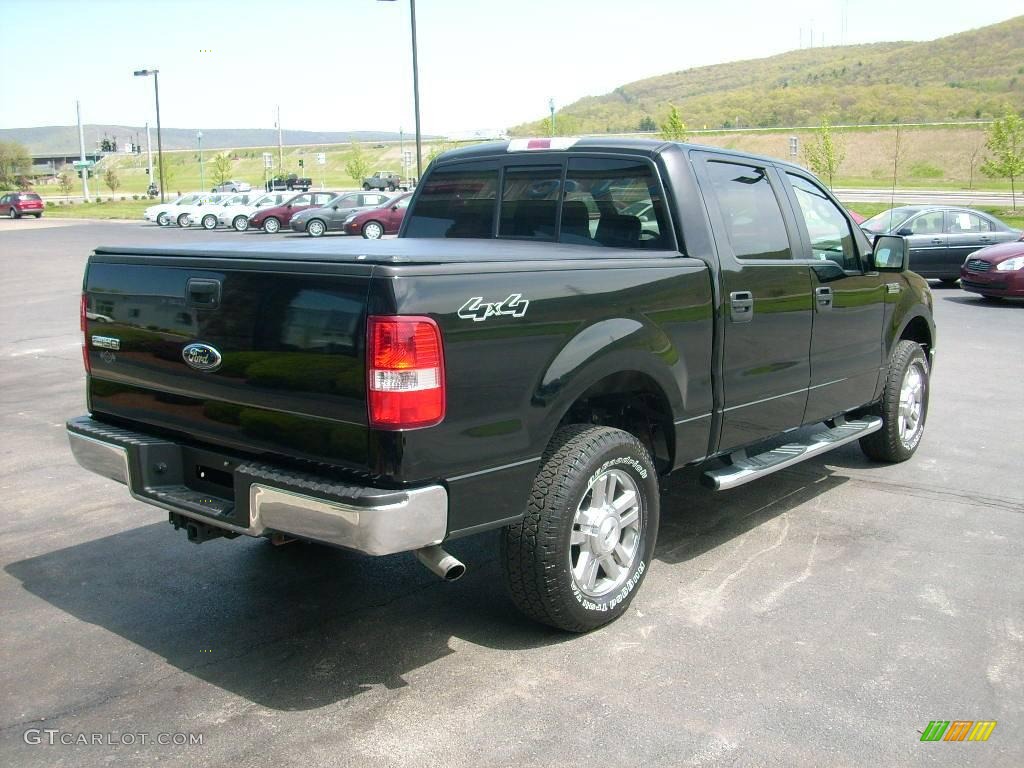 2006 F150 XLT SuperCrew 4x4 - Black / Medium/Dark Flint photo #7