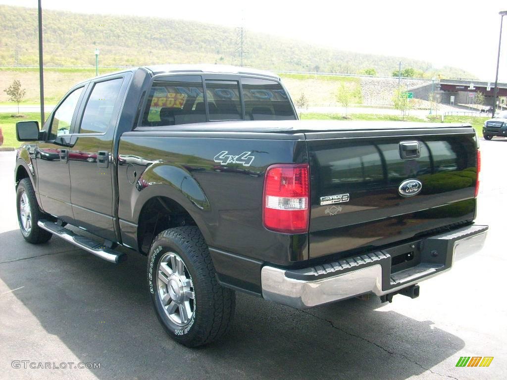2006 F150 XLT SuperCrew 4x4 - Black / Medium/Dark Flint photo #9