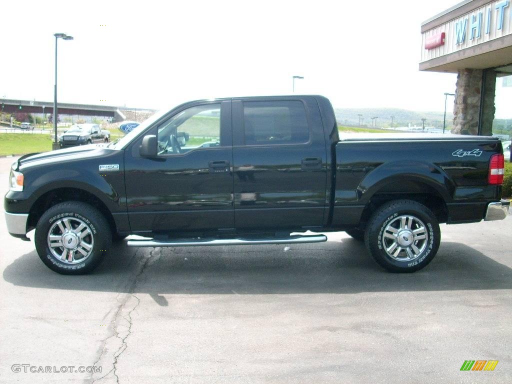 2006 F150 XLT SuperCrew 4x4 - Black / Medium/Dark Flint photo #11