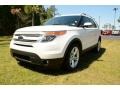 White Platinum Tri-Coat 2013 Ford Explorer Limited