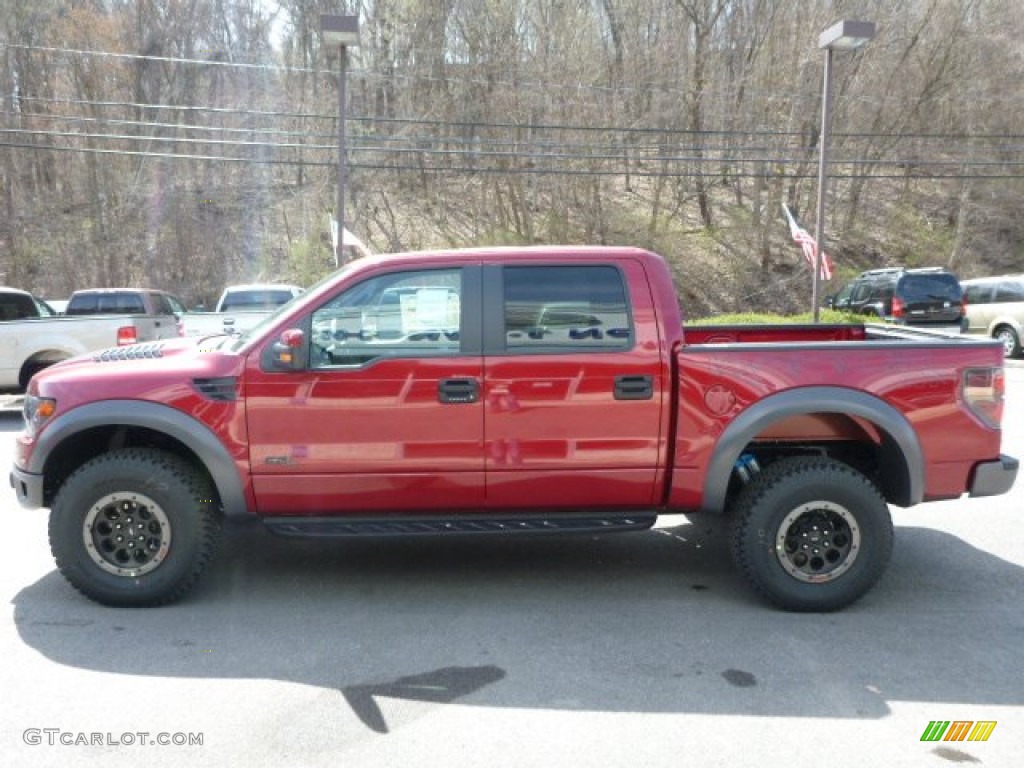 2014 F150 SVT Raptor SuperCrew 4x4 - Ruby Red / Raptor Special Edition Black/Brick Accent photo #11