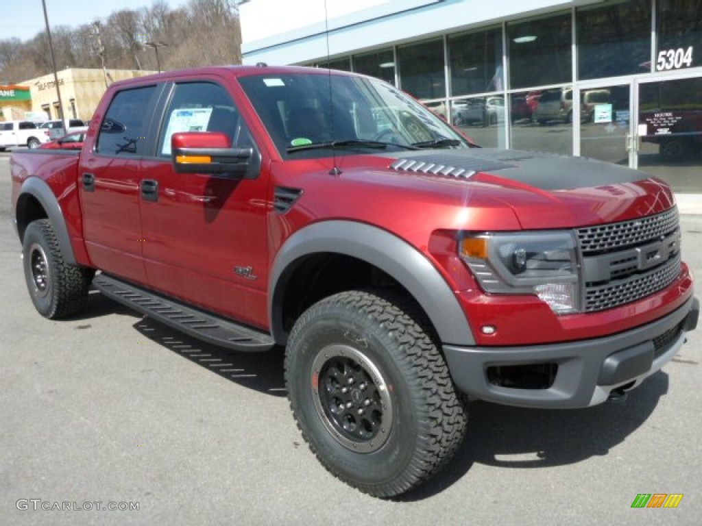 Ruby Red 2014 Ford F150 SVT Raptor SuperCrew 4x4 Exterior Photo #92607401
