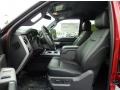 Black 2015 Ford F250 Super Duty Lariat Super Cab Interior Color