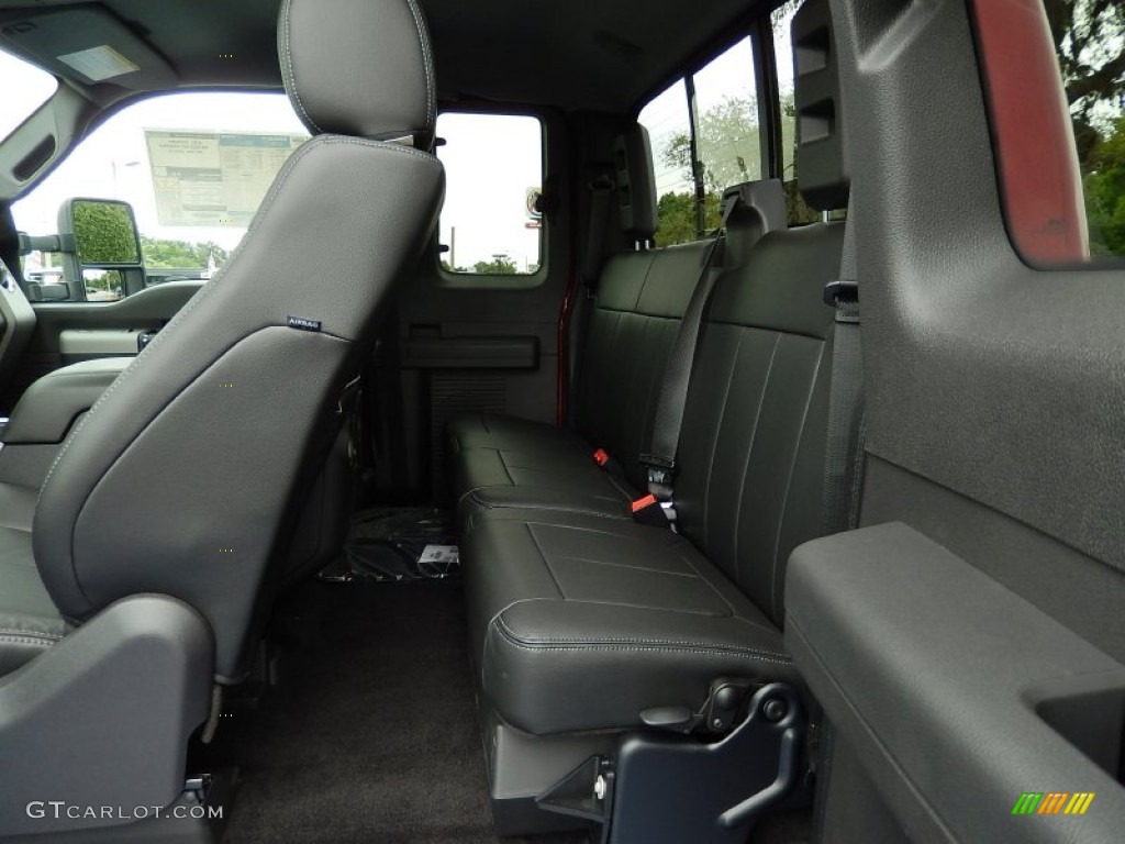 2015 Ford F250 Super Duty Lariat Super Cab Rear Seat Photo #92607440