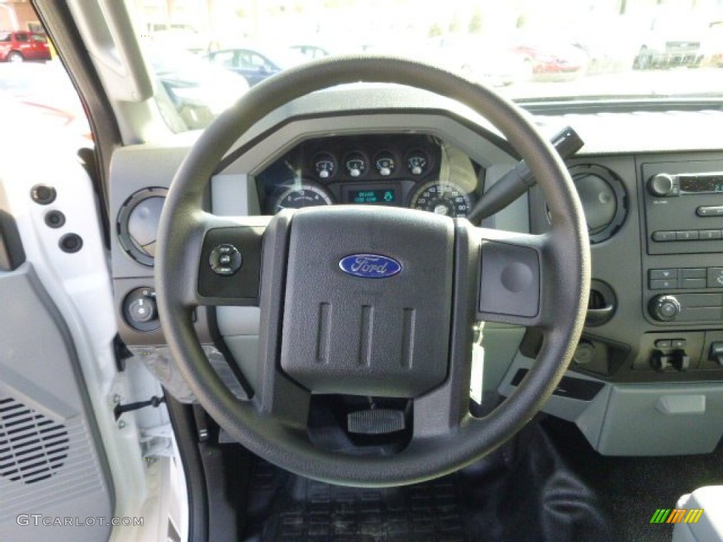 2015 Ford F450 Super Duty XL Regular Cab Chassis Steel Steering Wheel Photo #92609124