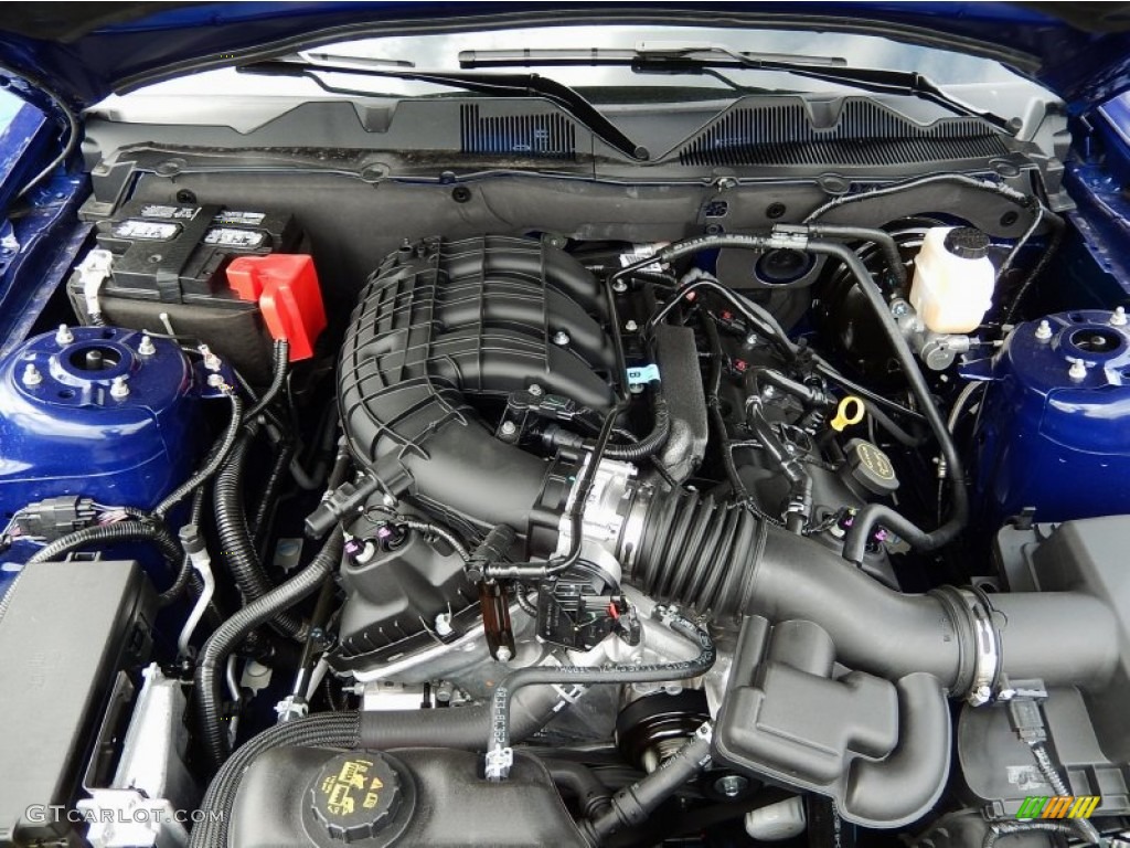 2014 Ford Mustang V6 Premium Coupe 3.7 Liter DOHC 24-Valve Ti-VCT V6 Engine Photo #92609480