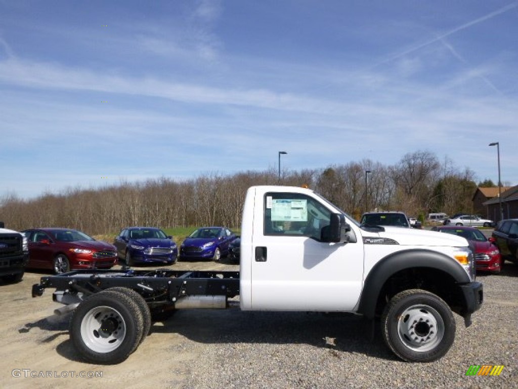 2015 F450 Super Duty XL Regular Cab Chassis - Oxford White / Steel photo #1