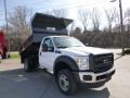 Oxford White - F550 Super Duty XL Regular Cab 4x4 Dump Truck Photo No. 2