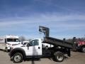 Oxford White - F550 Super Duty XL Regular Cab 4x4 Dump Truck Photo No. 5