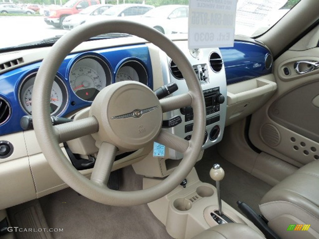 2008 Chrysler PT Cruiser Touring Convertible Pastel Pebble Beige Dashboard Photo #92611412