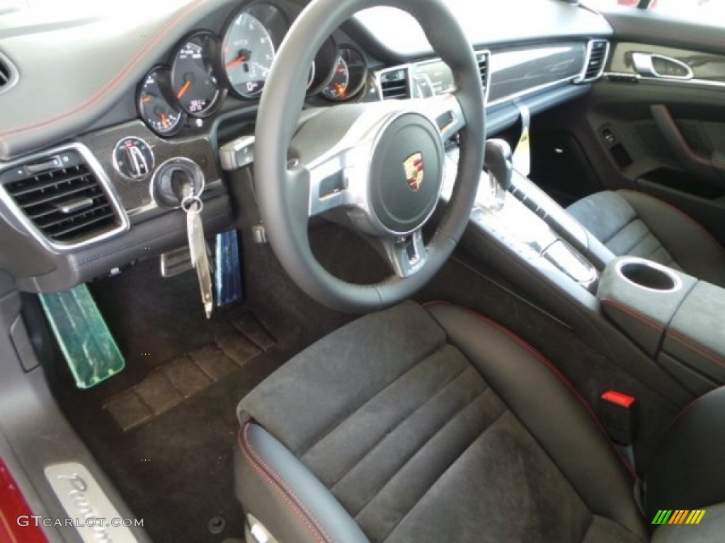 GTS Black Leather/Alcantara w/Carmine Red Interior 2014 Porsche Panamera GTS Photo #92611442
