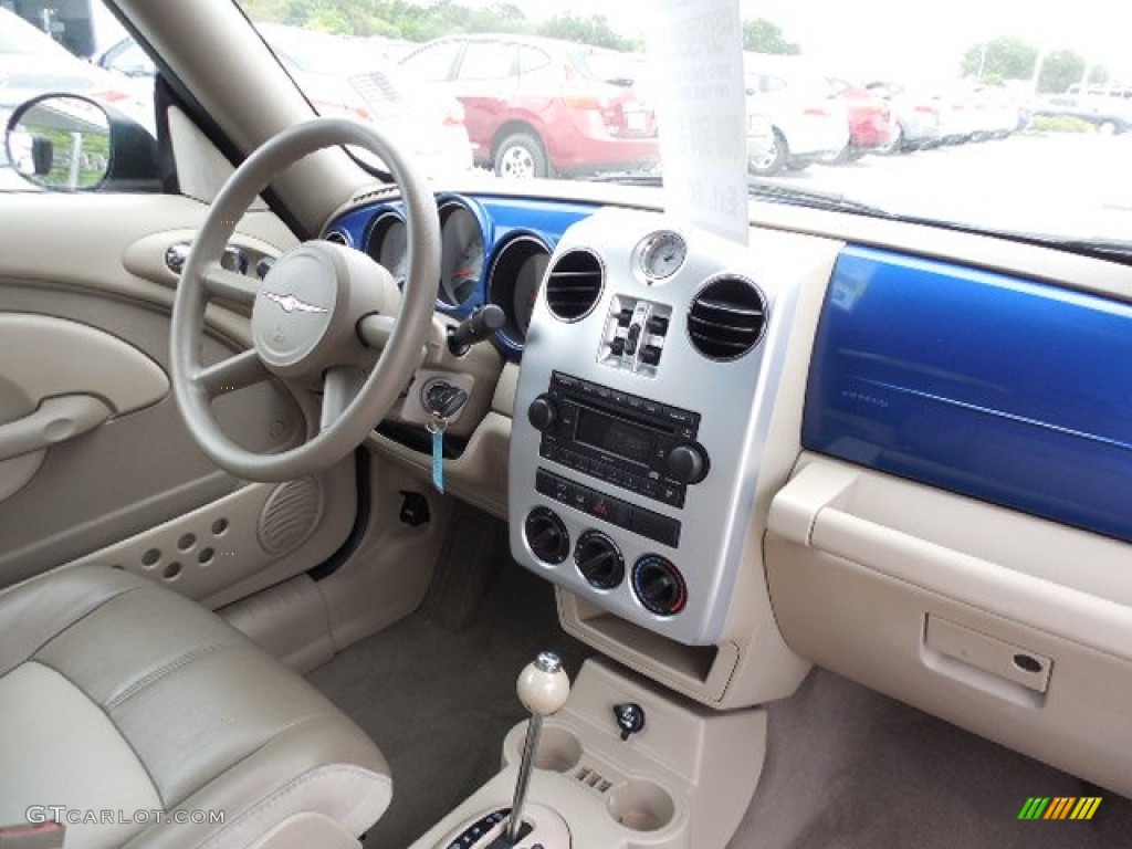 2008 PT Cruiser Touring Convertible - Deep Water Blue Pearl / Pastel Pebble Beige photo #11