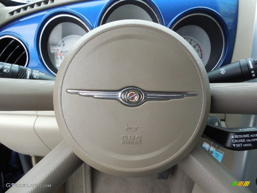 2008 PT Cruiser Touring Convertible - Deep Water Blue Pearl / Pastel Pebble Beige photo #19