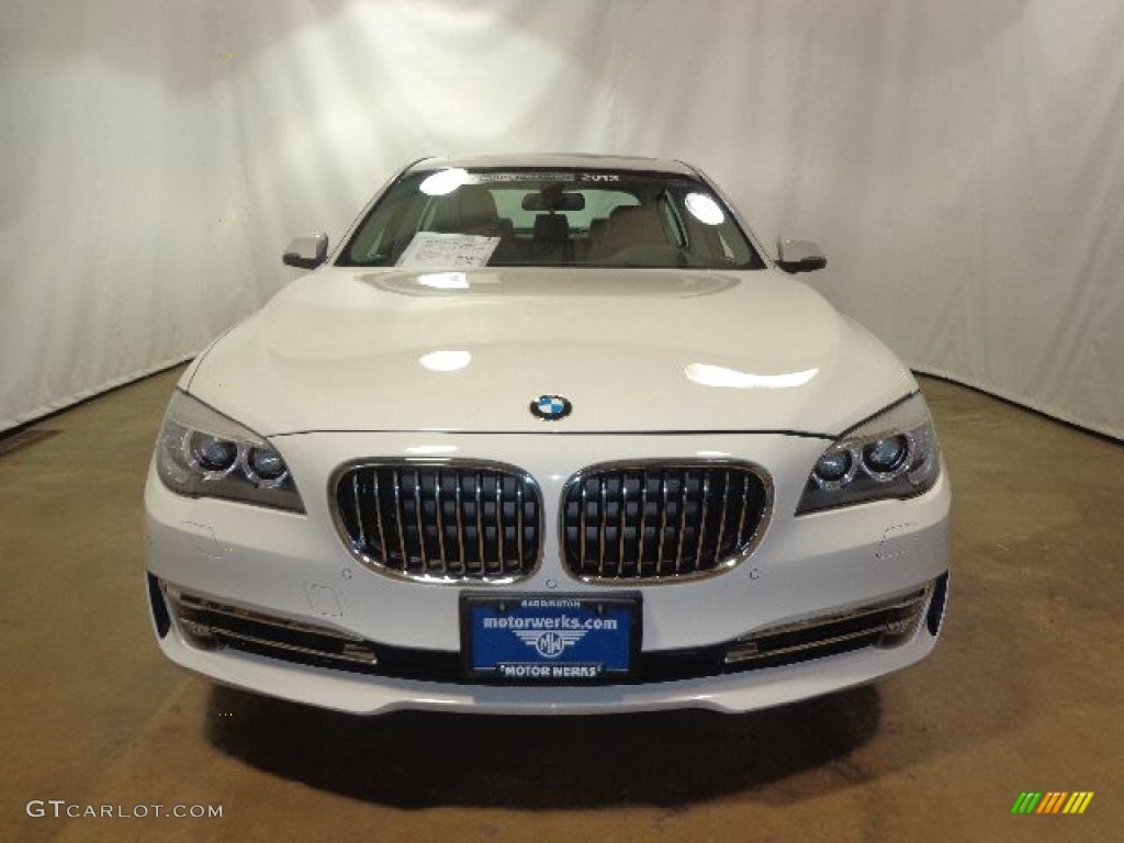 2013 7 Series 740Li xDrive Sedan - Alpine White / Saddle/Black photo #2