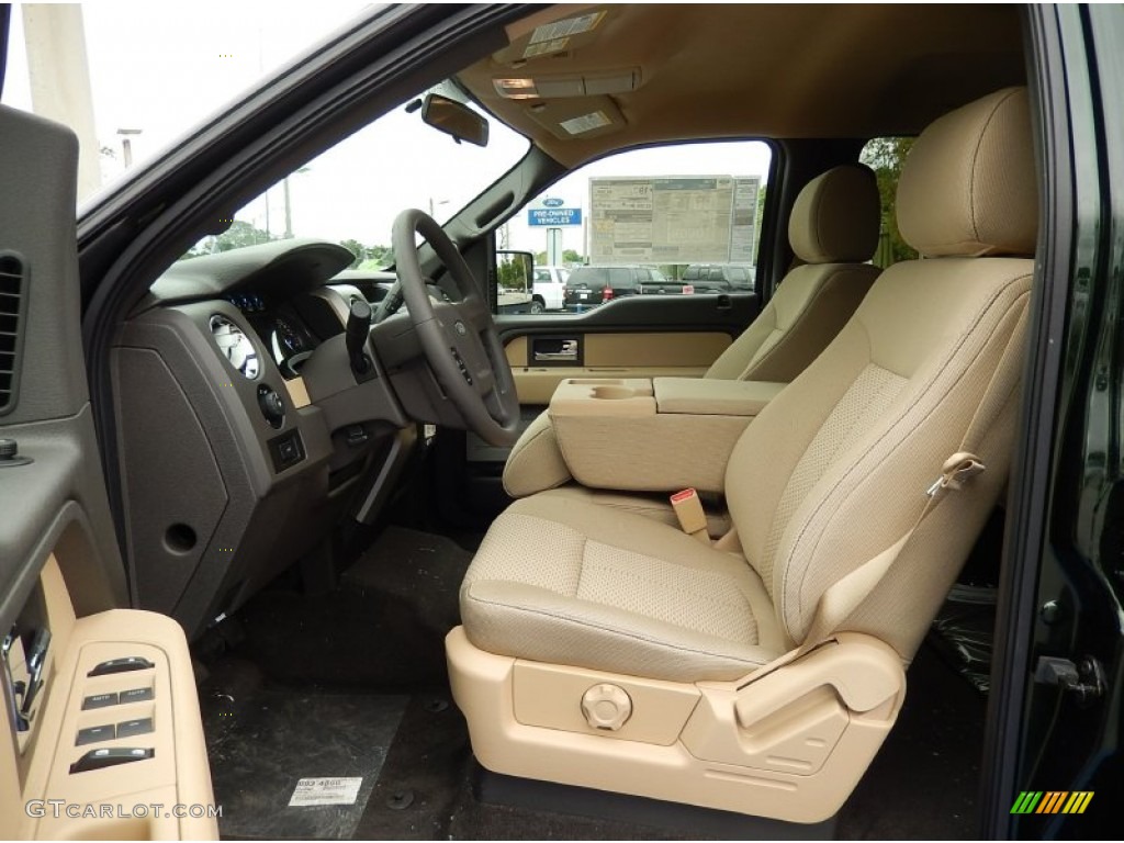 Pale Adobe Interior 2014 Ford F150 XLT SuperCrew Photo #92613344