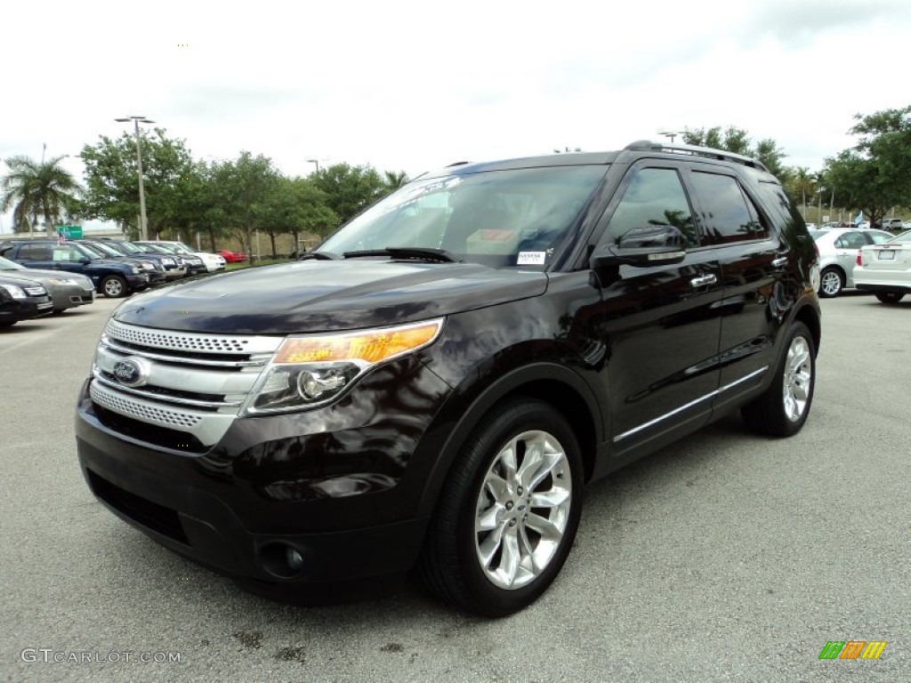 2013 Explorer XLT - Kodiak Brown Metallic / Charcoal Black photo #13