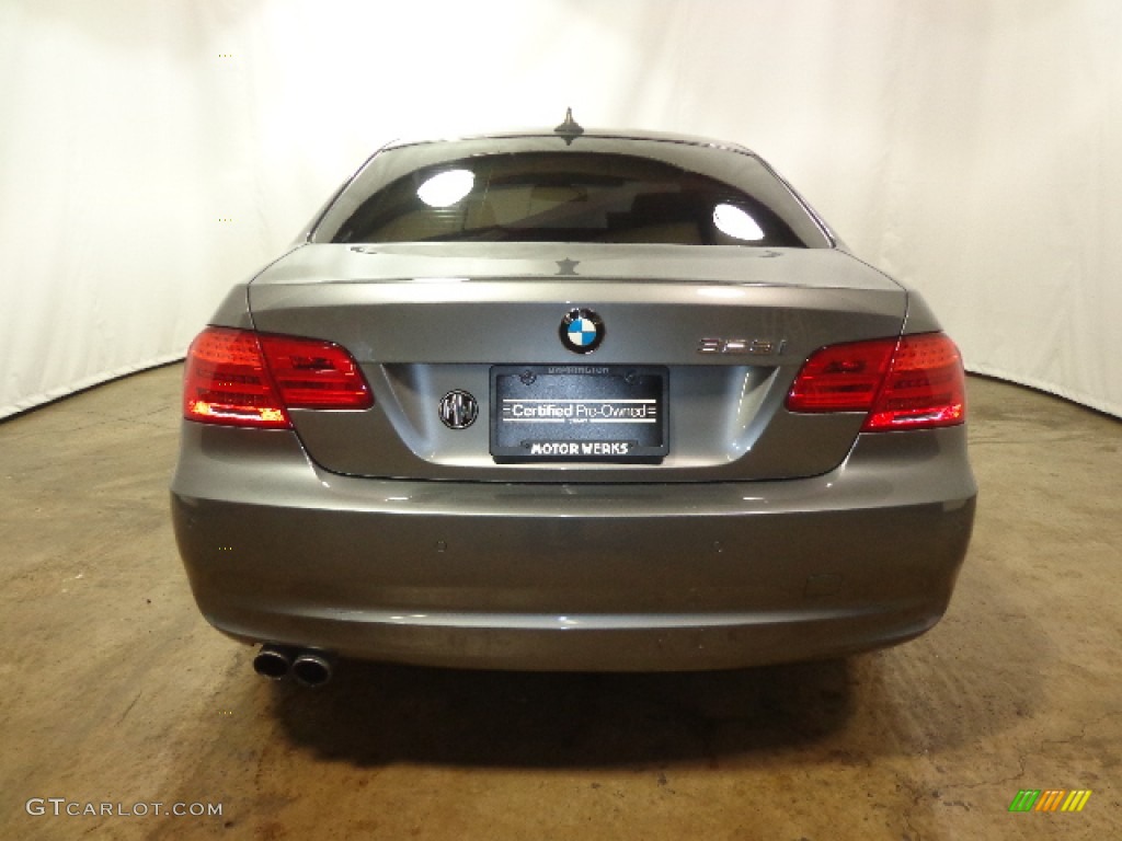 2011 3 Series 328i xDrive Coupe - Space Gray Metallic / Oyster/Black Dakota Leather photo #17