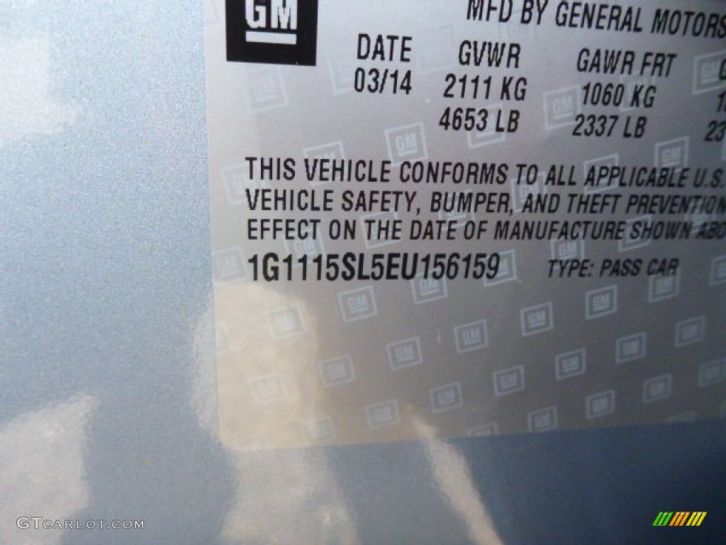2014 Impala LT - Silver Topaz Metallic / Jet Black photo #14