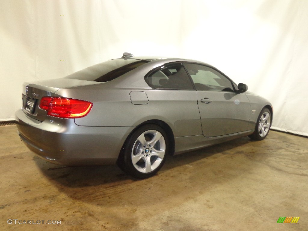 2011 3 Series 328i xDrive Coupe - Space Gray Metallic / Oyster/Black Dakota Leather photo #19