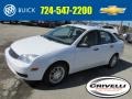 Cloud 9 White 2007 Ford Focus ZX4 SE Sedan