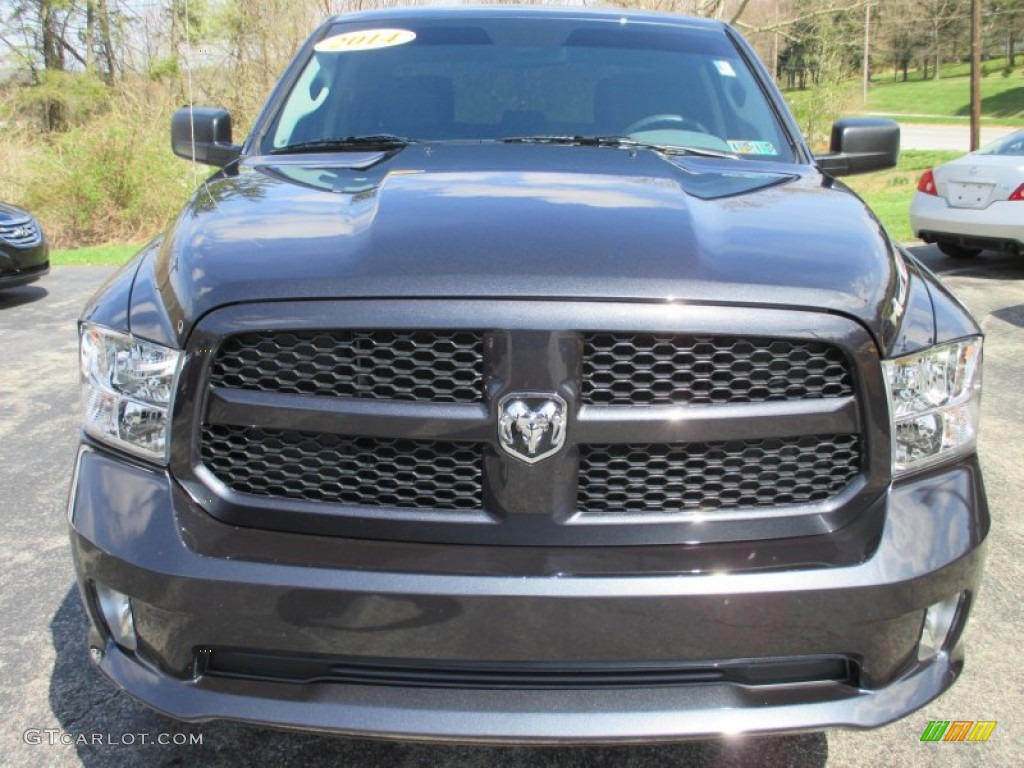 2014 1500 Express Crew Cab 4x4 - Maximum Steel Metallic / Black/Diesel Gray photo #3