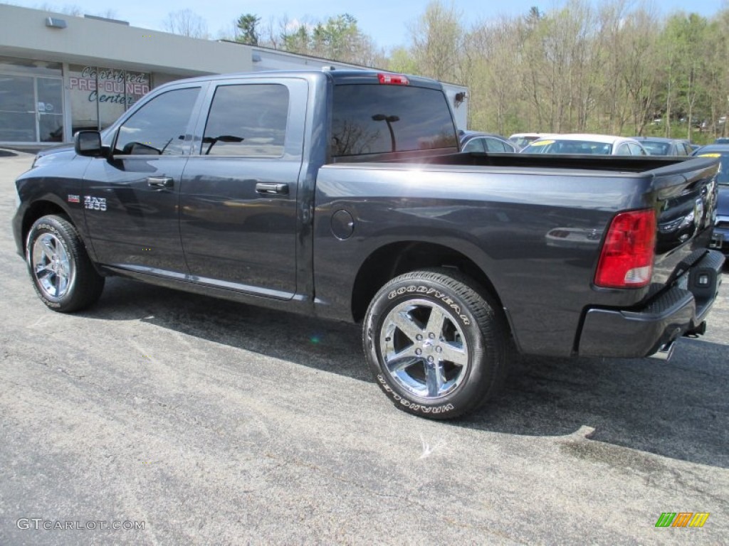 2014 1500 Express Crew Cab 4x4 - Maximum Steel Metallic / Black/Diesel Gray photo #9