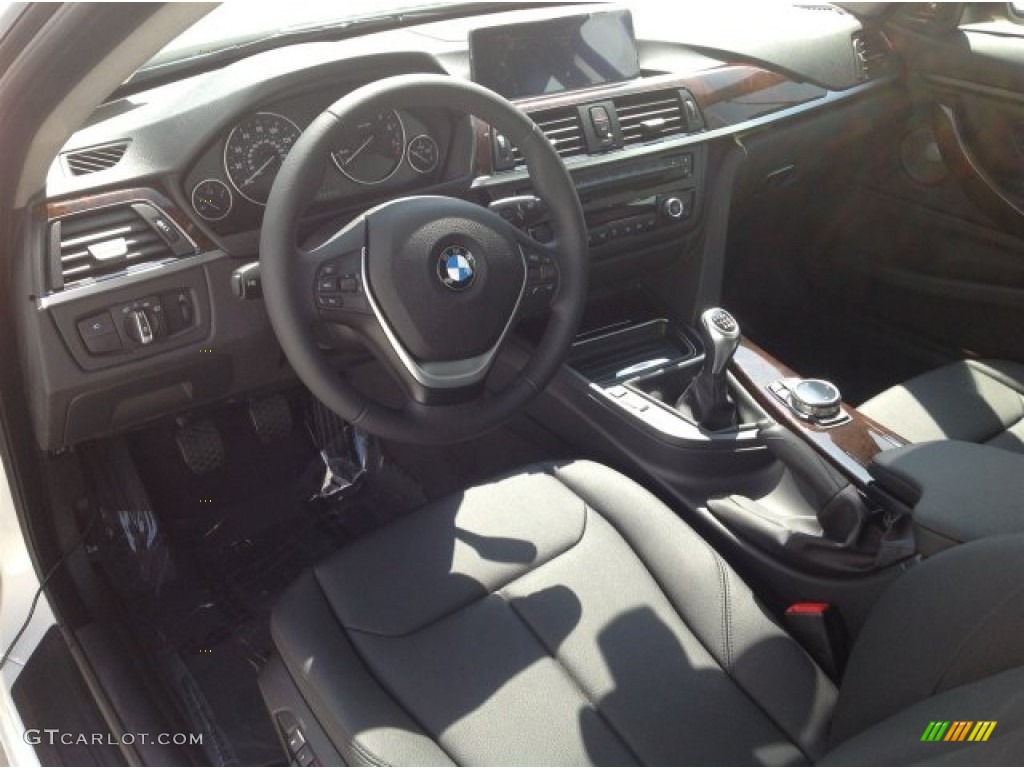 Black Interior 2014 BMW 4 Series 428i Coupe Photo #92619437