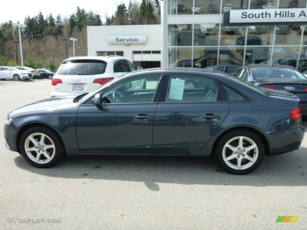 2009 A4 2.0T Premium quattro Sedan - Meteor Grey Pearl Effect / Black photo #2