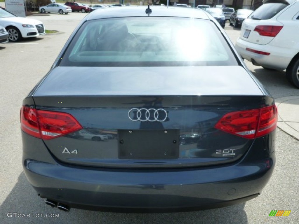 2009 A4 2.0T Premium quattro Sedan - Meteor Grey Pearl Effect / Black photo #4