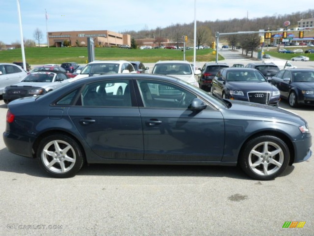 2009 A4 2.0T Premium quattro Sedan - Meteor Grey Pearl Effect / Black photo #6