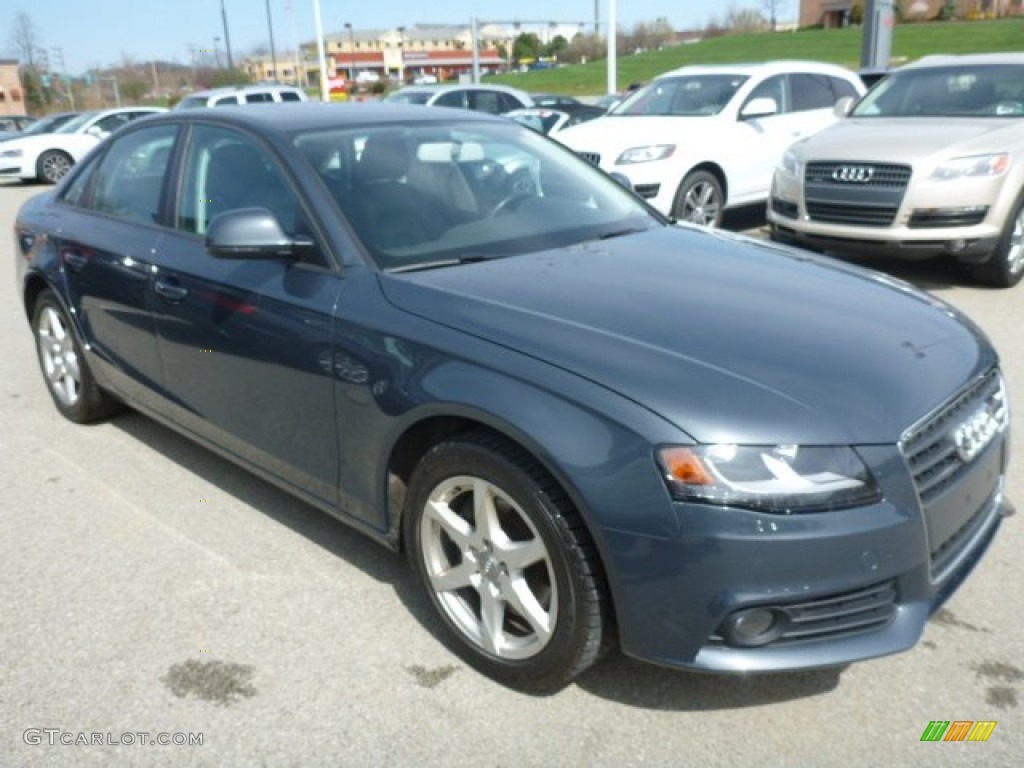 2009 A4 2.0T Premium quattro Sedan - Meteor Grey Pearl Effect / Black photo #7