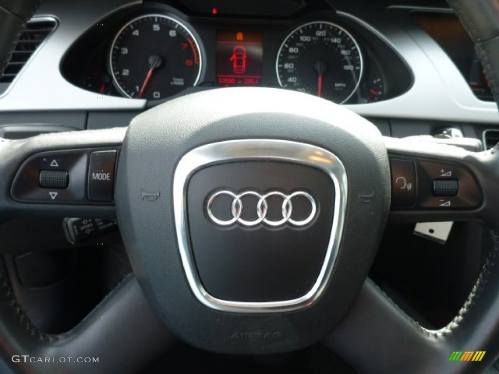 2009 A4 2.0T Premium quattro Sedan - Meteor Grey Pearl Effect / Black photo #17