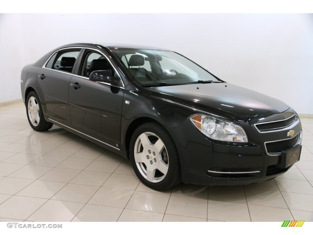 2008 Malibu LT Sedan - Black Granite Metallic / Ebony photo #1