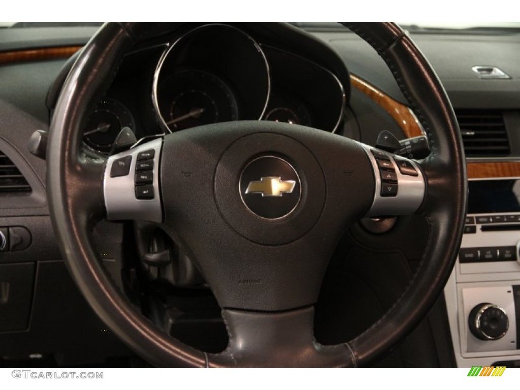 2008 Chevrolet Malibu LT Sedan Ebony Steering Wheel Photo #92622583