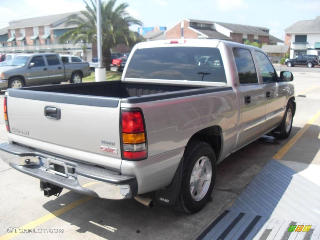 2005 Sierra 1500 SLE Crew Cab - Silver Birch Metallic / Pewter photo #4