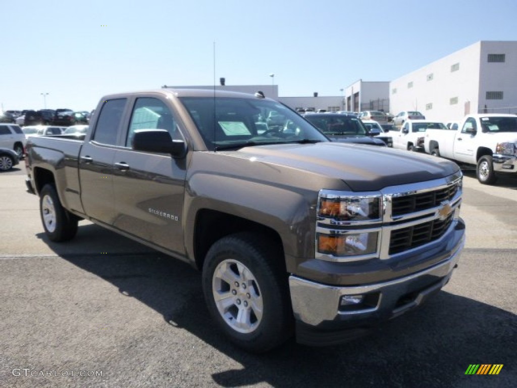 2014 Silverado 1500 LT Double Cab 4x4 - Brownstone Metallic / Cocoa/Dune photo #4