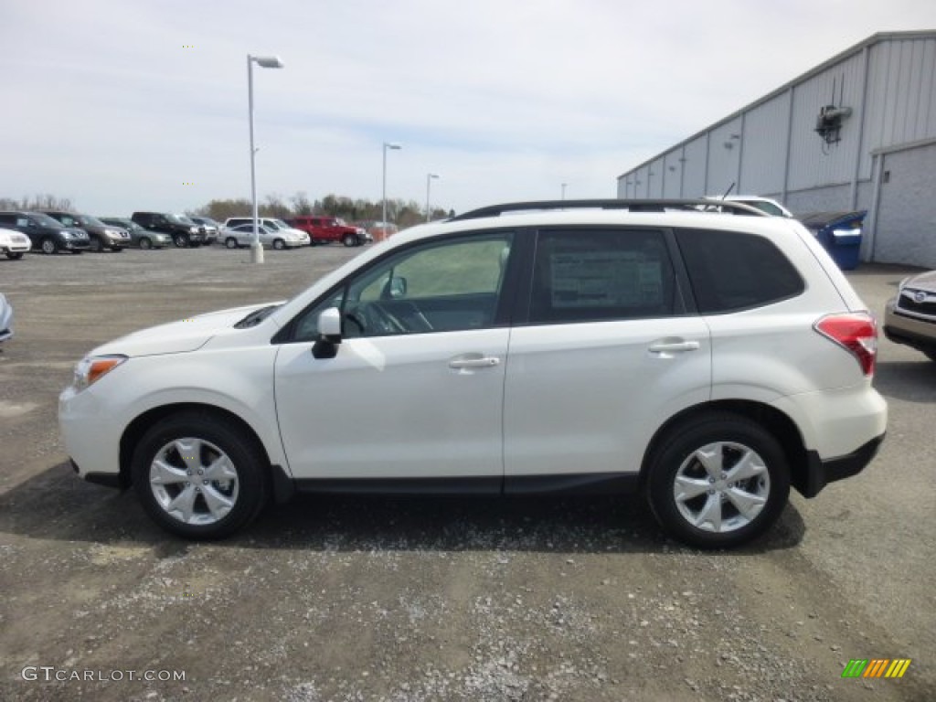 Satin White Pearl 2015 Subaru Forester 2.5i Premium Exterior Photo #92627702