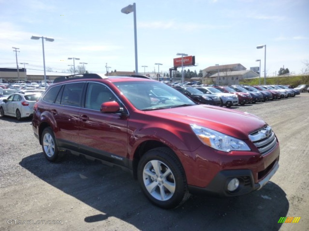 2014 Outback 2.5i Limited - Venetian Red Pearl / Ivory photo #1