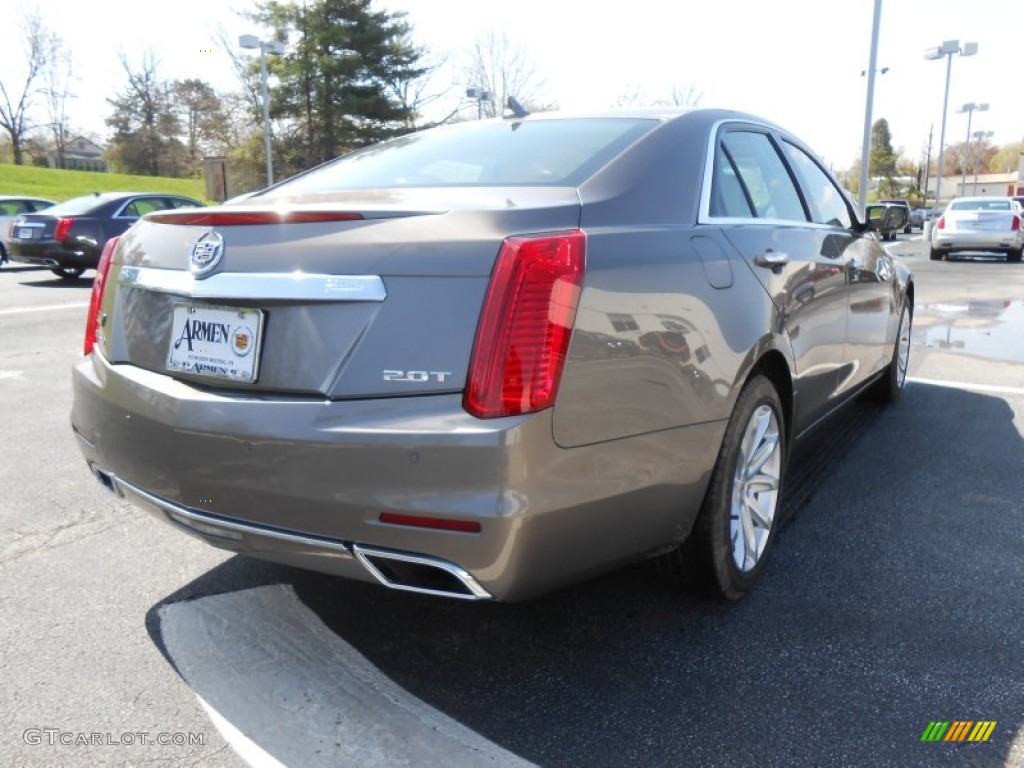 2014 CTS Luxury Sedan AWD - Mocha Steel Metallic / Light Cashmere/Medium Cashmere photo #5