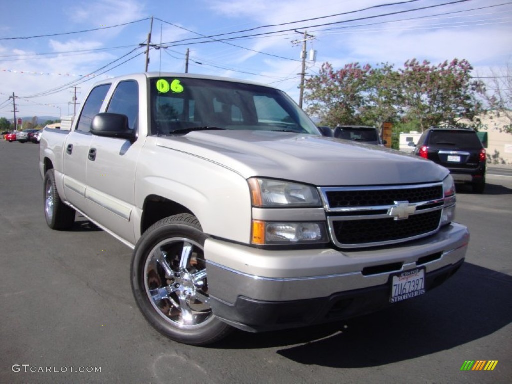 2006 Silverado 1500 LS Crew Cab - Sandstone Metallic / Dark Charcoal photo #1