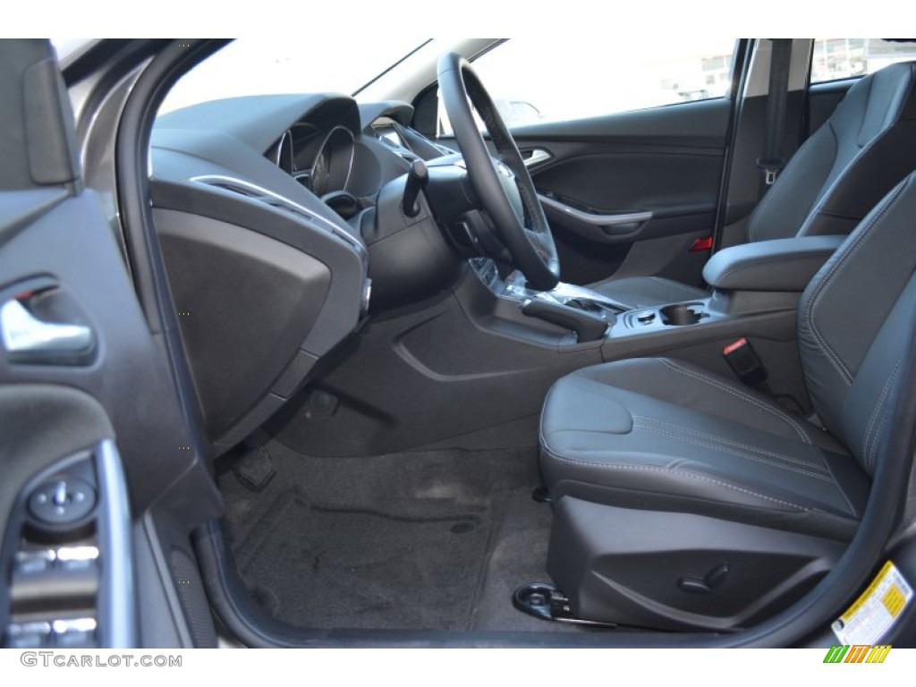 2014 Focus Titanium Hatchback - Sterling Gray / Charcoal Black photo #6