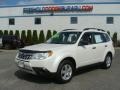 2011 Satin White Pearl Subaru Forester 2.5 X  photo #1